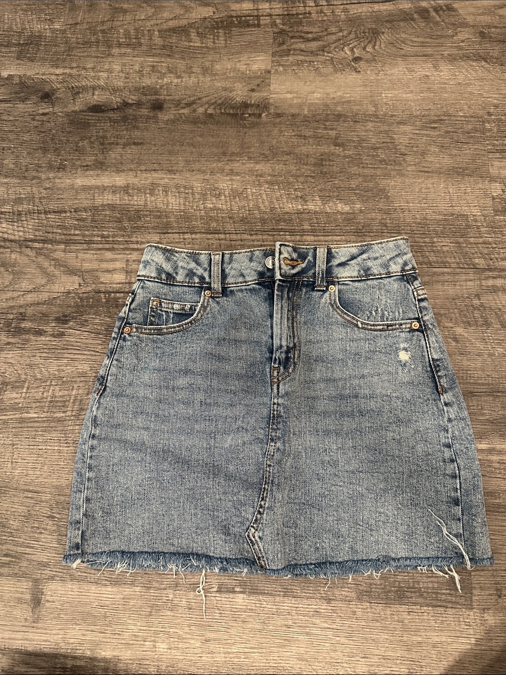 wild fable Light Blue Denim Mini Skirt